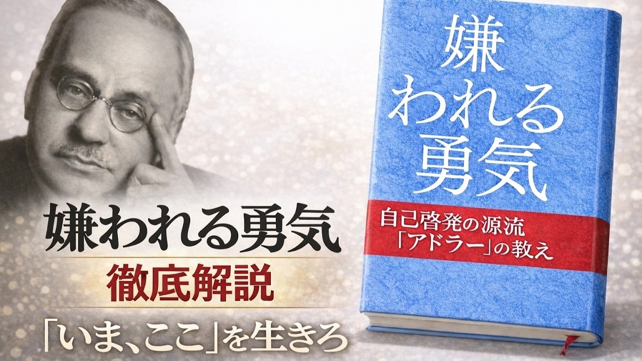 【嫌われる勇気】完全解説「自分に自信なく苦しんできた人へ 」大丈夫。今この瞬間から変われる