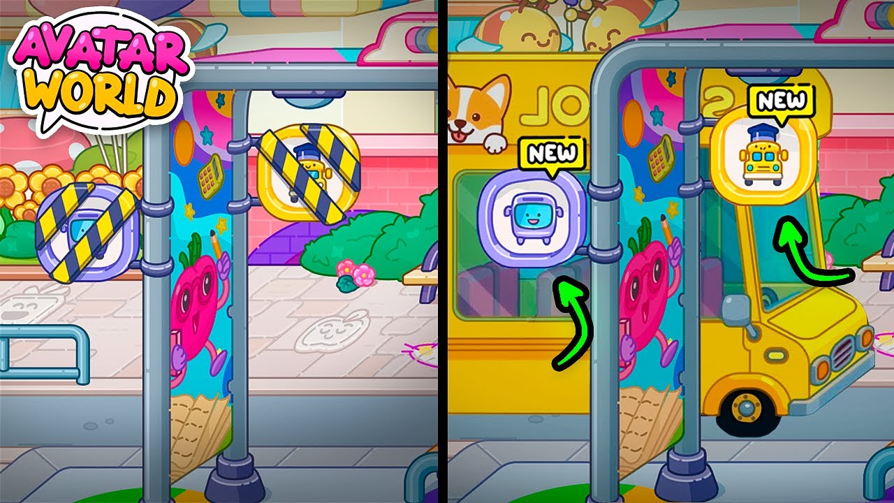 WOW!! 😱A NEW SCHOOL BUS! UPDATE in AVATAR WORLD!