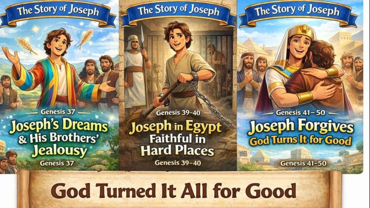 God’s Timing and Forgiveness || Joseph’s Story Part 2 || Gen 39-50 || Kids Bible Story