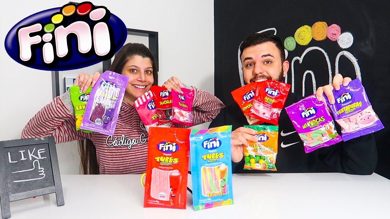PROVANDO TODAS AS BALAS FINI DO MERCADO!!