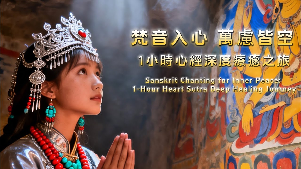 ​梵音入心，萬慮皆空｜1小時心經深度療癒之旅：從深層入定到法喜覺醒1-Hour Tibetan Sanskrit Chanting - Heart Sutra Deep Healing Journey