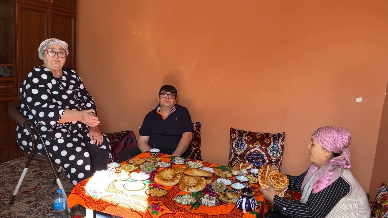 Часть 1. Узбекистан! Покупаем продукты в магазине, едем в гости в г. Чуст, вышиваем тюбетейки.