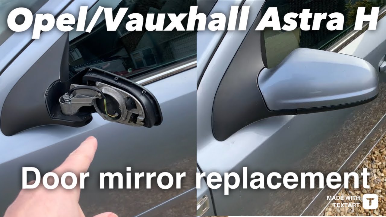 Замена зеркала Opel Vauxhall Astra H #vauxhall #opel