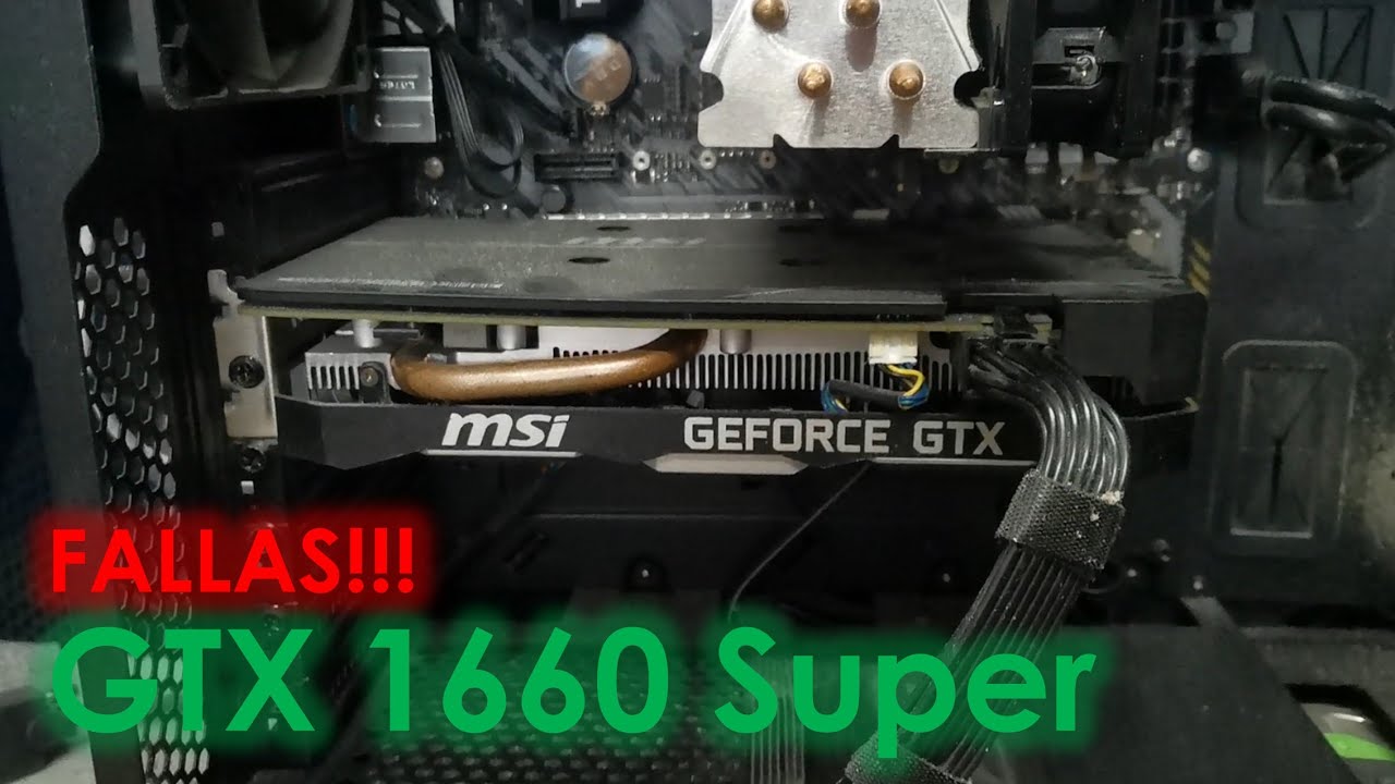 PC Gamer deja de reconocer GPU Pantallazo azul (GTX 1660s)
