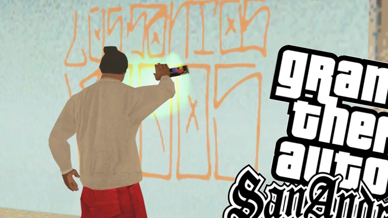 GTA SAN ANDREAS 100% - AS 100 PICHAÇÕES/GRAFITES - Grove For Life (74)