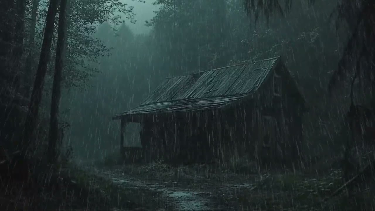 Beat Insomnia, Relax with Heavy Rain in the Forest | Natural Sounds for Deep Sleep and Meditation
