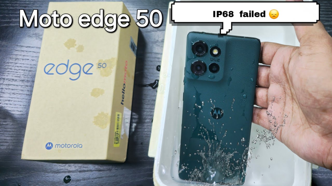 Moto edge 50  ip 68 water resistance durability Test water resistance test