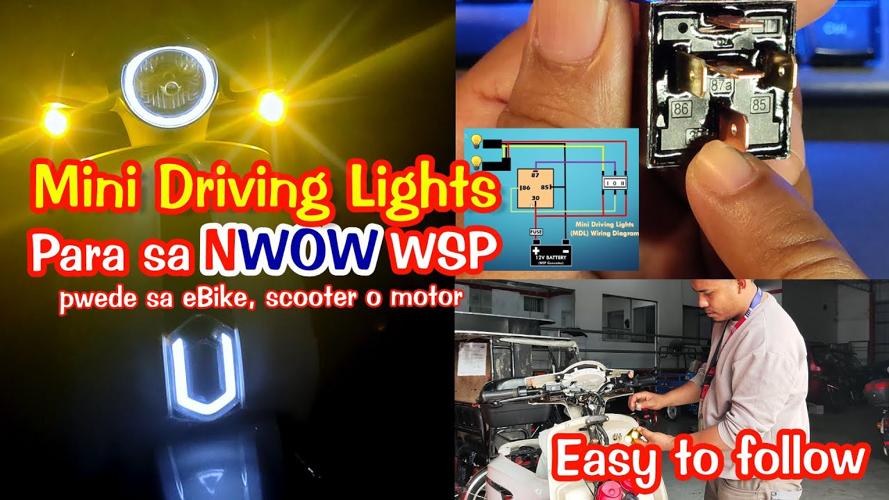 DIY: Mag-install ng MDL Mini Driving Lights sa NWOW WSP eBike, Scooter o Motor | Madali lang to!