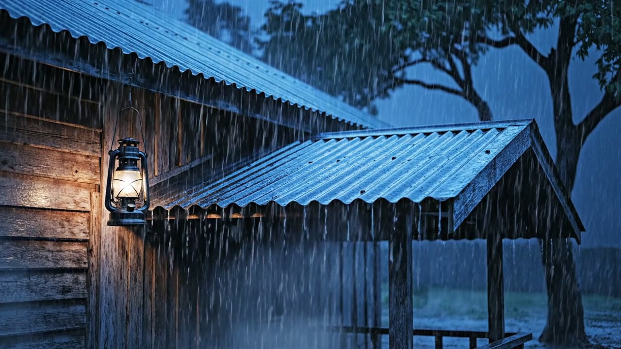 No Ads Rain Sounds for Sleeping - ASMR Rain and Thunder Sounds on a Peaceful Night