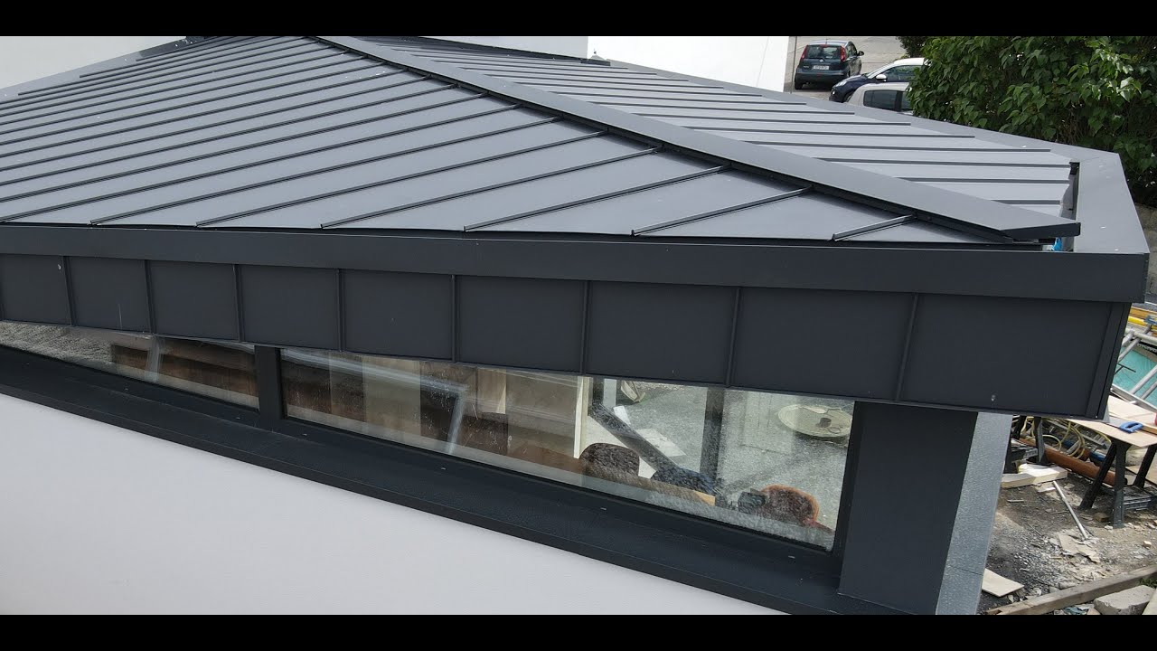 Soffit & fascia in Standing seam  KIT installation video