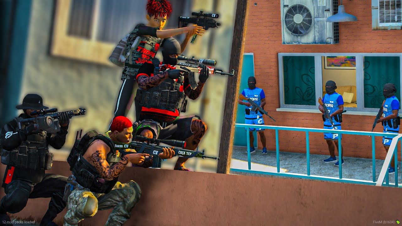 GTA V: VIDA DO CRIME | FANHO TA CERCADO 🙅‍♂️ A META É LEVAR ELE VIVO PARA ROCINHA ✌️🚩 | EP#99