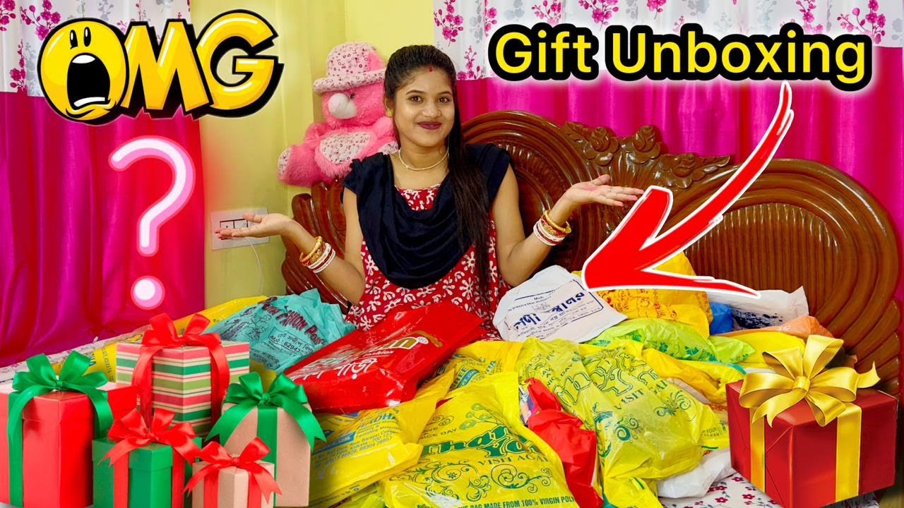 সাধের অনুষ্ঠানে কি কি গিফট পেলাম 🎁 🥰 || Huge Gift Unboxing 😍🎁 Sunny 4 Anjali