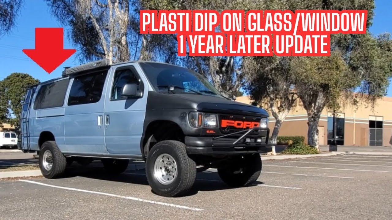 Plasti Dip paint job on glass 1 year later update how did it hold up on my windows did it stick?