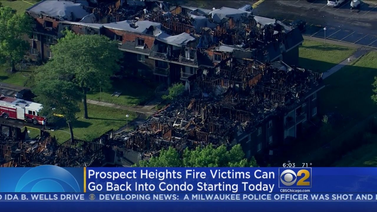 Victims Of Prospect Heights Condo Fire To Return To Salvage Belongings