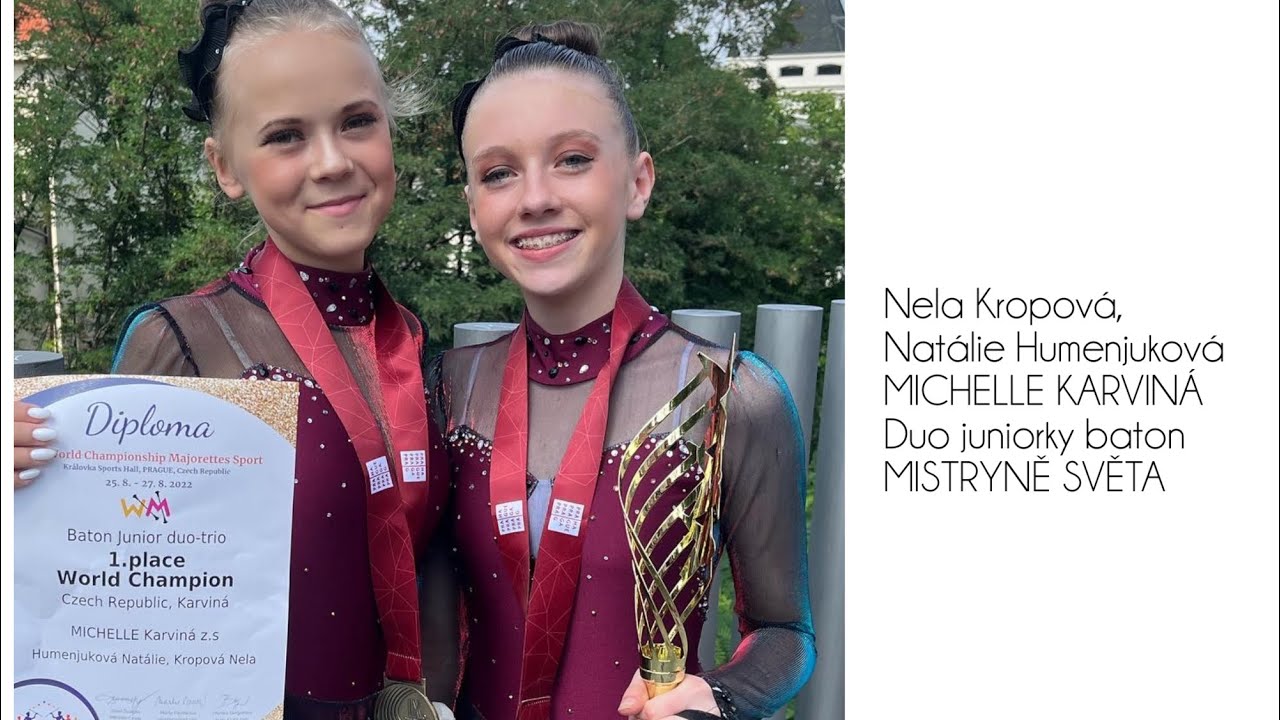 MICHELLE KARVINÁ- Nela Kropová, Natálie Humenjuková MISTRYNĚ SVĚTA 2022