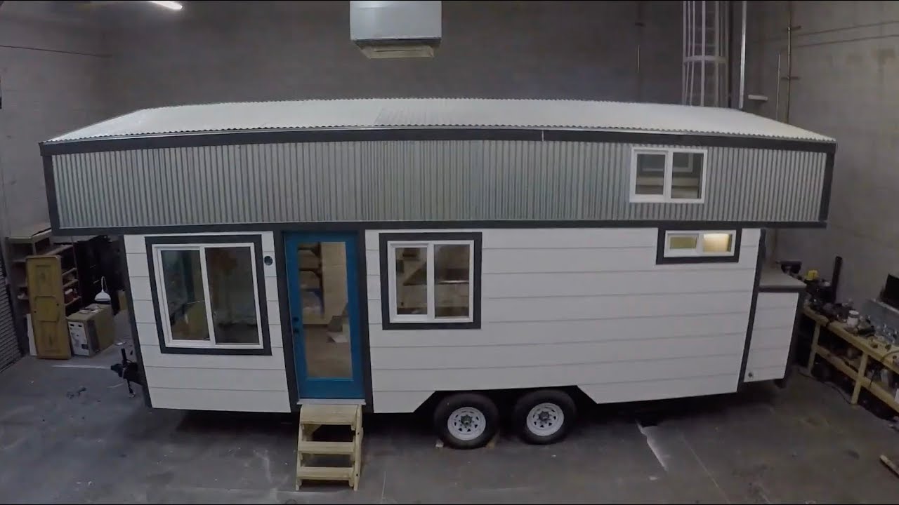 Dual-Lofted Tiny House Built For A Small Family