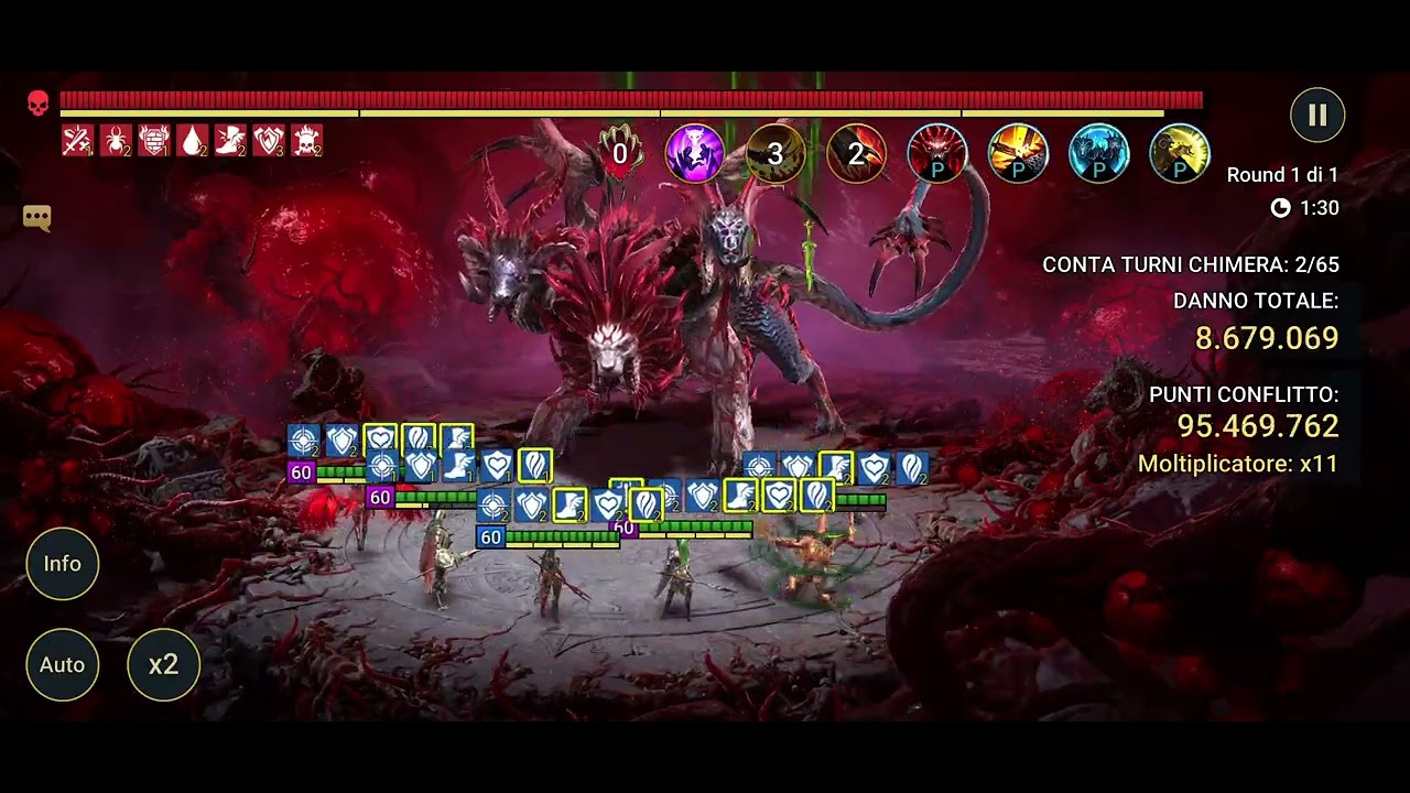 Raid shadow legends: chimera ultra Marius and Nia.