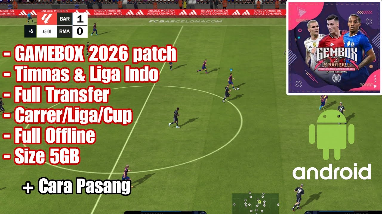 FIFA16 Mod 2026 GAMEBOX Patch (5GB) full Offline Android + Cara Pasang 