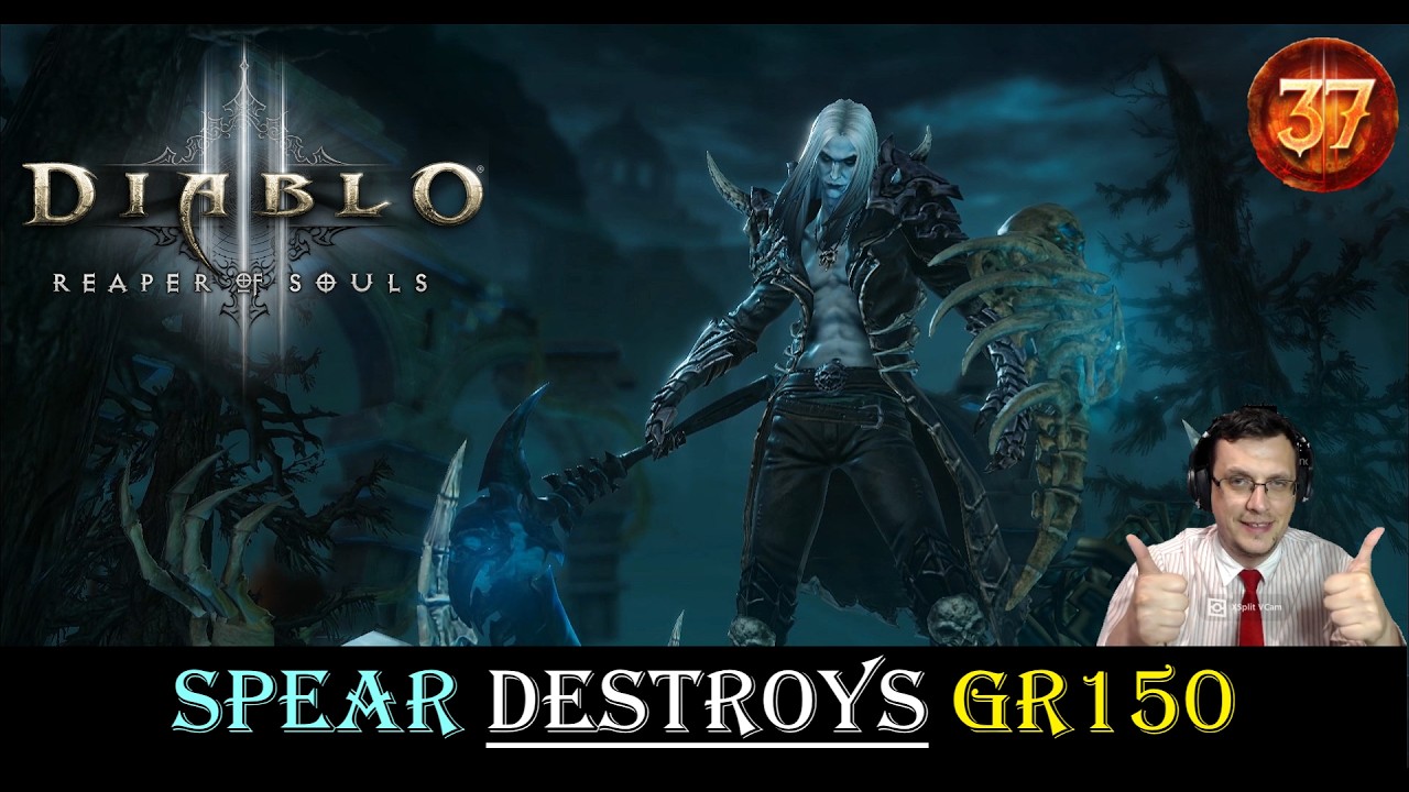 Bone Spear Necro DESTROYS GR150 | Diablo 3 Season 37