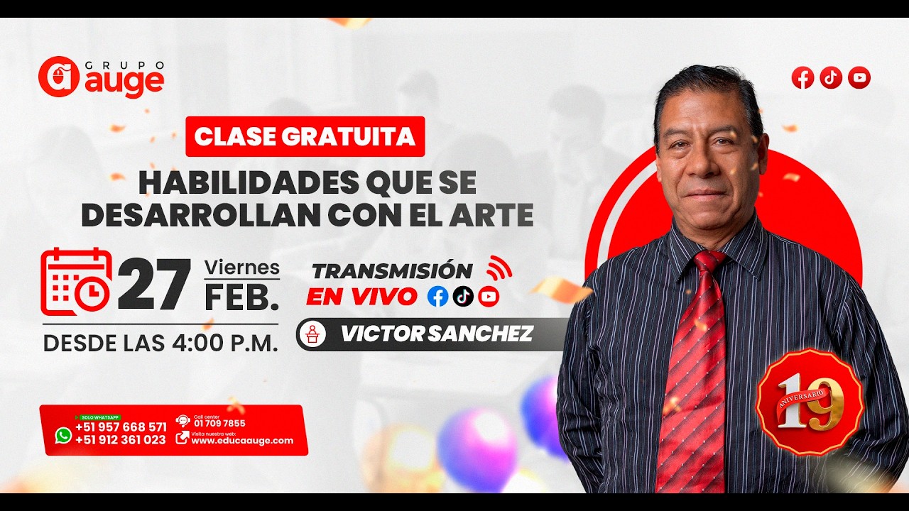 EN VIVO: Habilidades que se desarrollan con el arte
