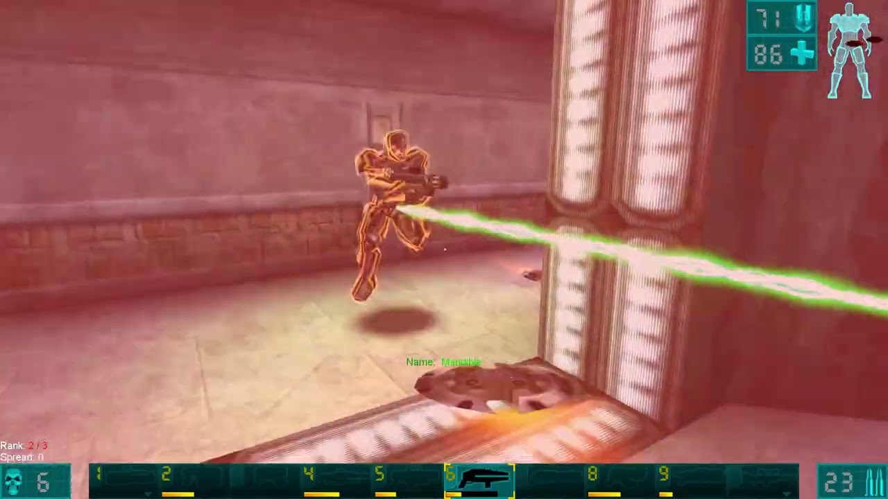 UT99 | Hyperblast | 3 Player Deathmatch | Silent intense fighting! #590