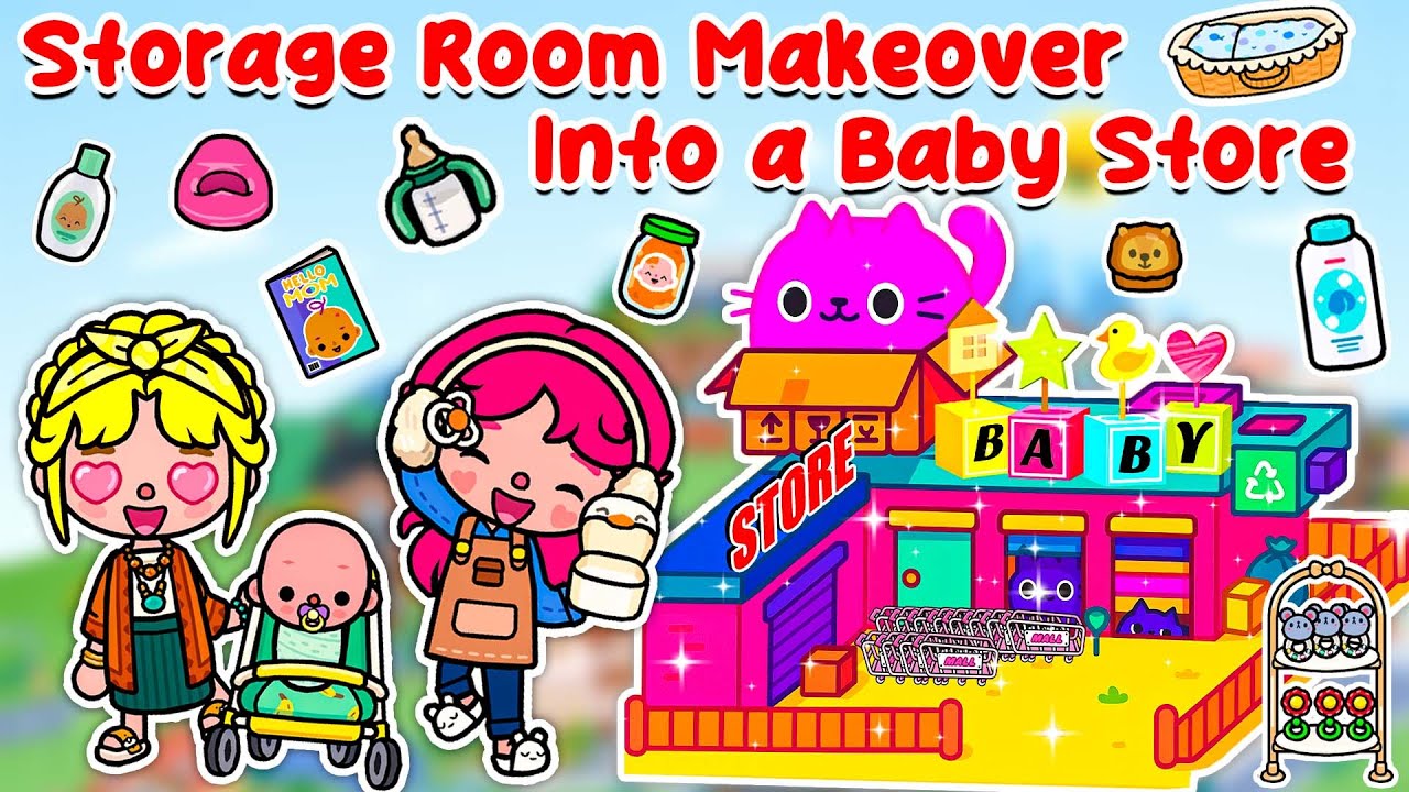 Storage Room Makeover into a Baby Store 💖 Toca Boca House Ideas 😍 Toca Life World