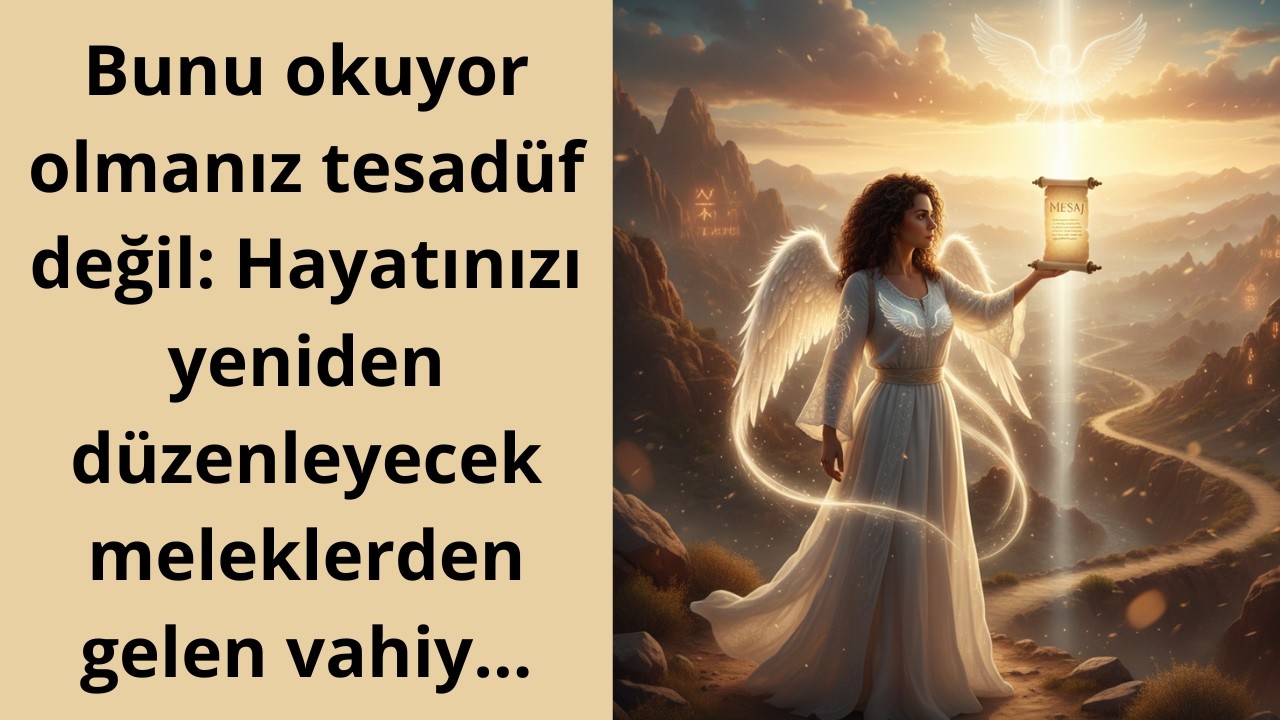 Bunu okuyor olmanız tesadüf değil: Hayatınızı yeniden düzenleyecek meleklerden gelen vahiy...