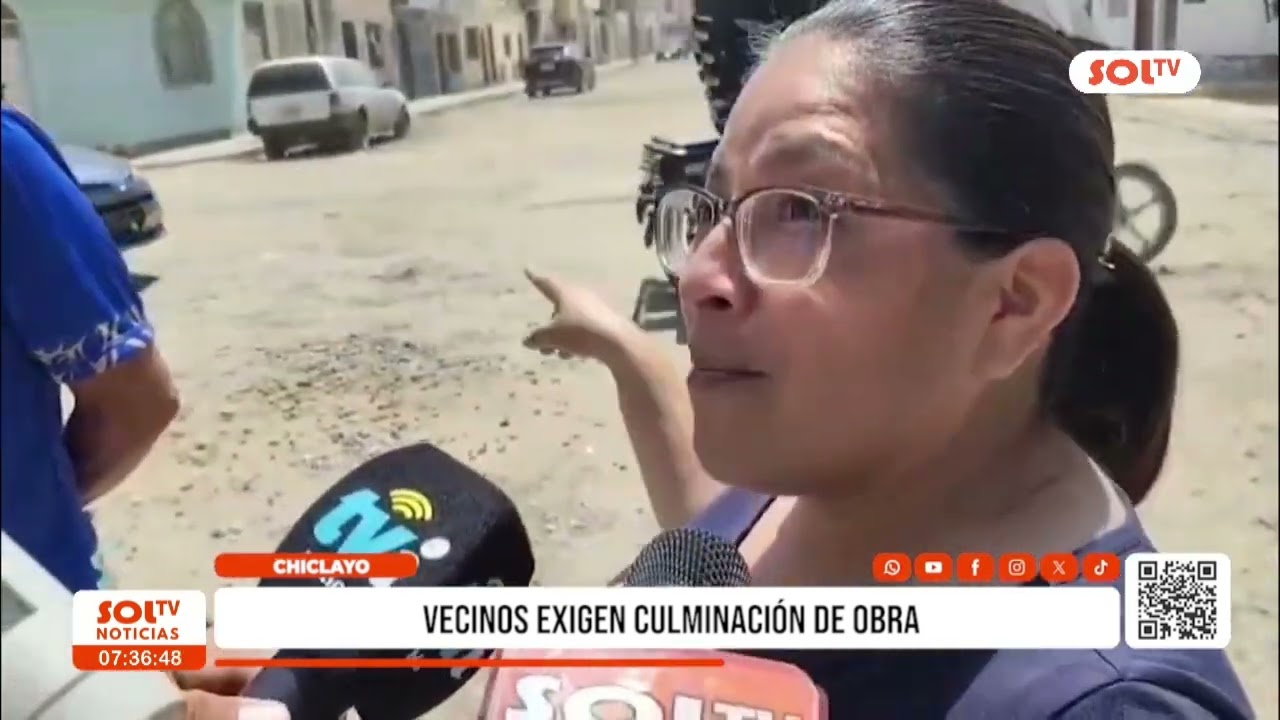 Chiclayo: vecinos exigen culminación de obra