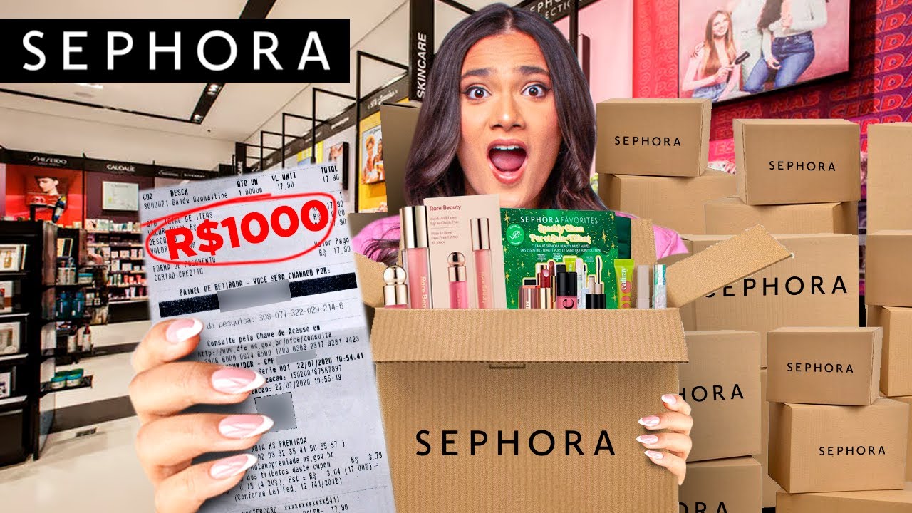 GASTEI TODO O DINHEIRO DA RAFAELLA BALTAR COM MAQUIAGENS NA SEPHORA