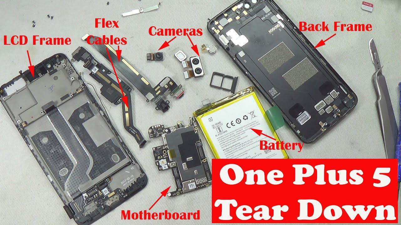 Oneplus 5 tear down: parts overview, replacement and repairs by BCD Tech in Hindi