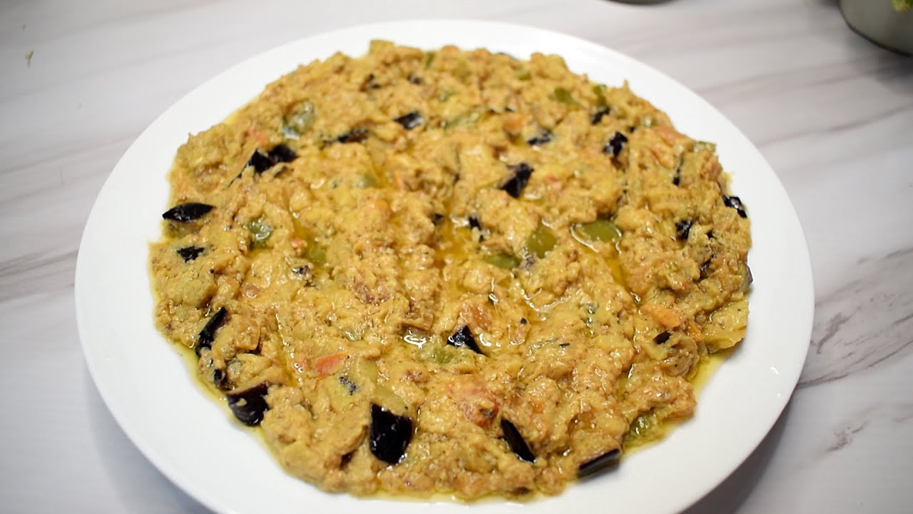 المطبخ السوداني/ سلطة الأسود/ سلطلة الباذنجان بزبدة الفول السوداني
