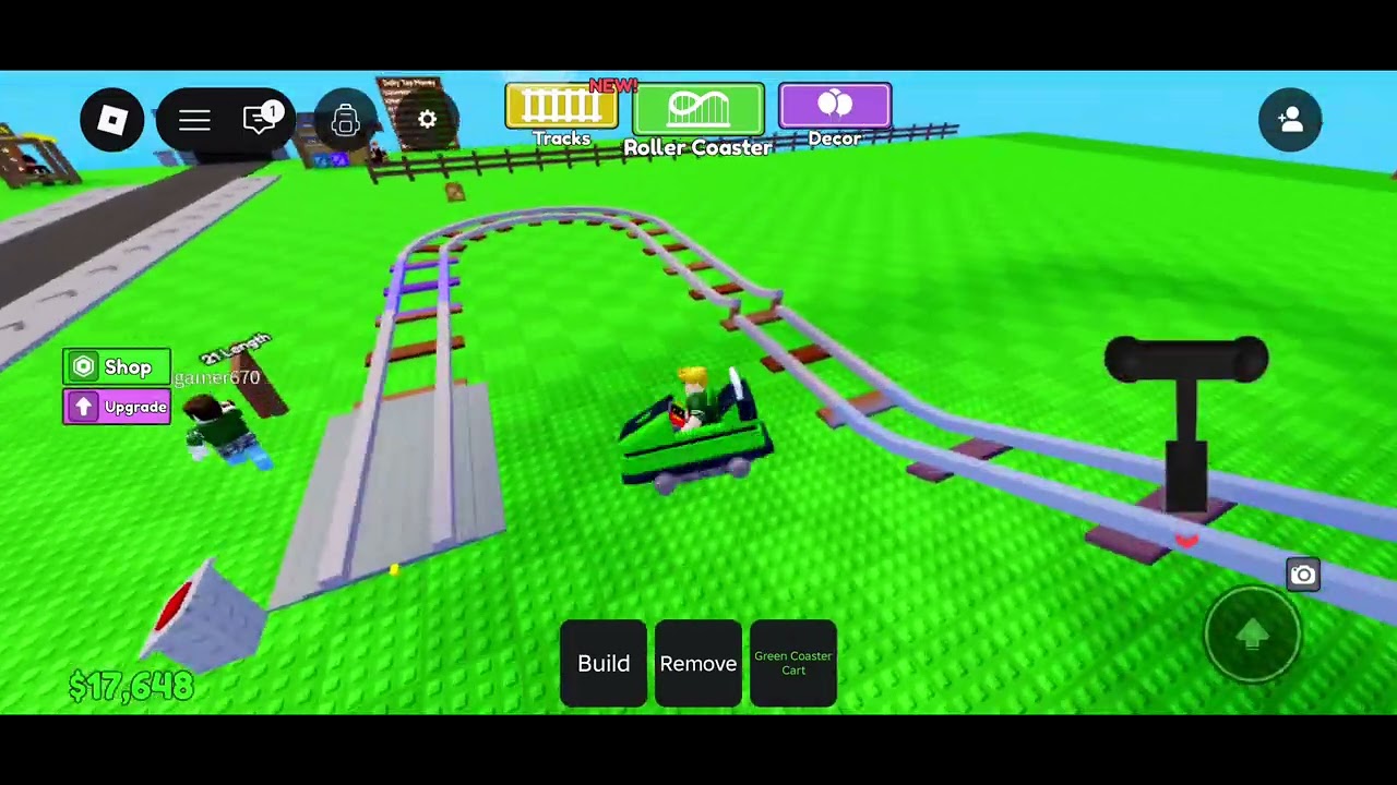 Create a roller coaster | Roblox Gameplay @Hadi_piece 