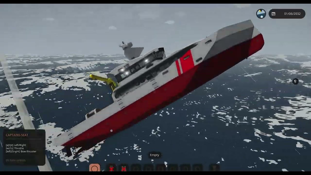 Ship vs Massive Waves and Meteors! (Stormworks)