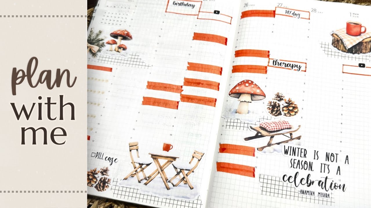 Weekly Plan With Me | Cottagecore Winter Planning | Sterling Ink Common Planner