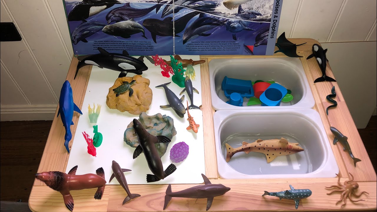 Four ways we use our IKEA Flisat Sensory table 🦖 🐳