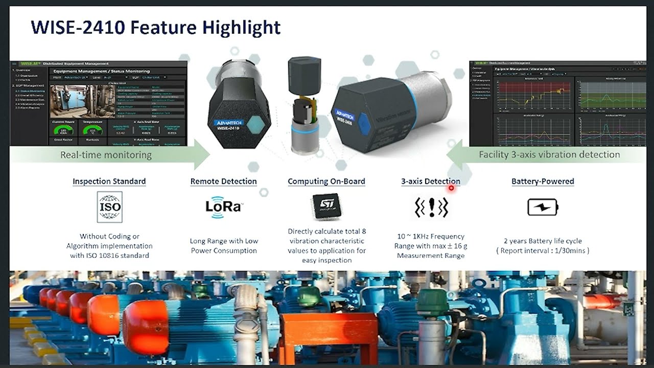 Webinar:  Machine Predictive Maintenance with Advantech Wireless Vibration Sensor