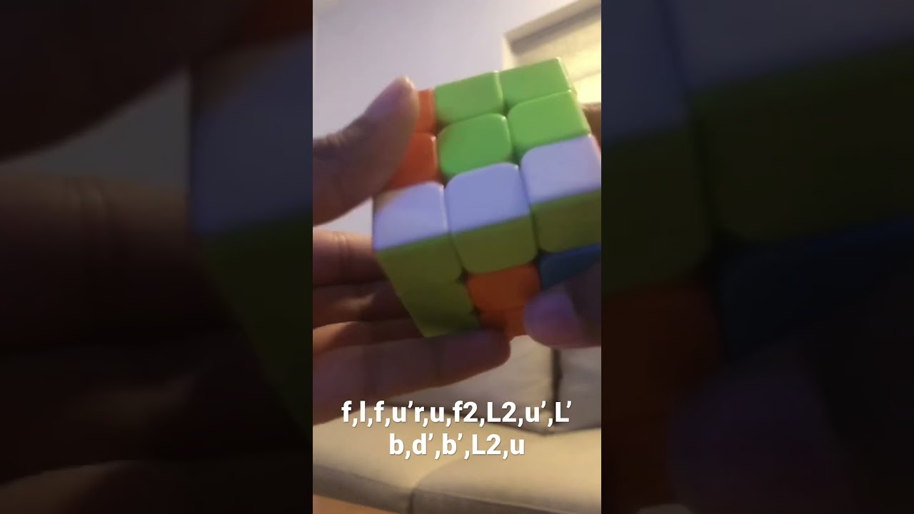 3 by 3 cube in a cube pattern algorithm