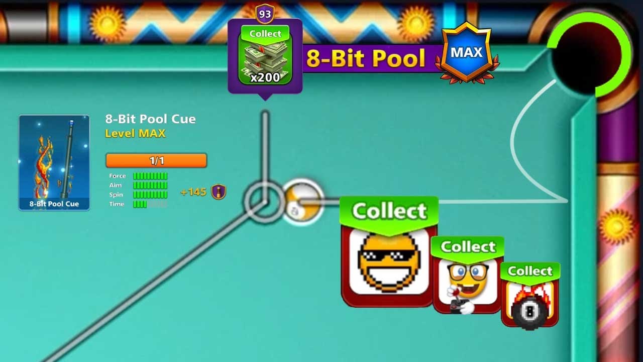 Pool Pass Level Max 😍 8-Bit Pool Season 8 ball pool All Rewards