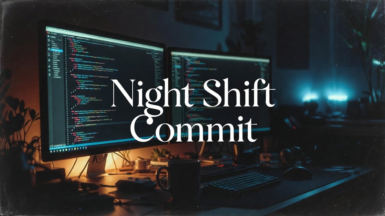 Night Shift Commit 🌙 Rainy Lofi Coding Beats for Deep Focus