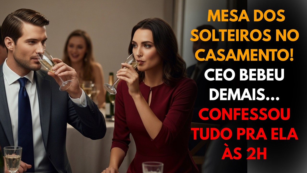 Mesa dos SOLTEIROS no Casamento! CEO Bebeu Demais... Confessou TUDO pra Ela às 2h