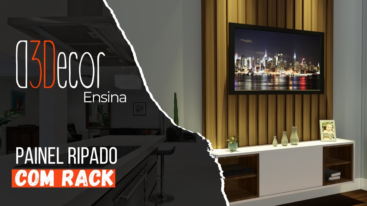 Como fazer painel ripado com rack