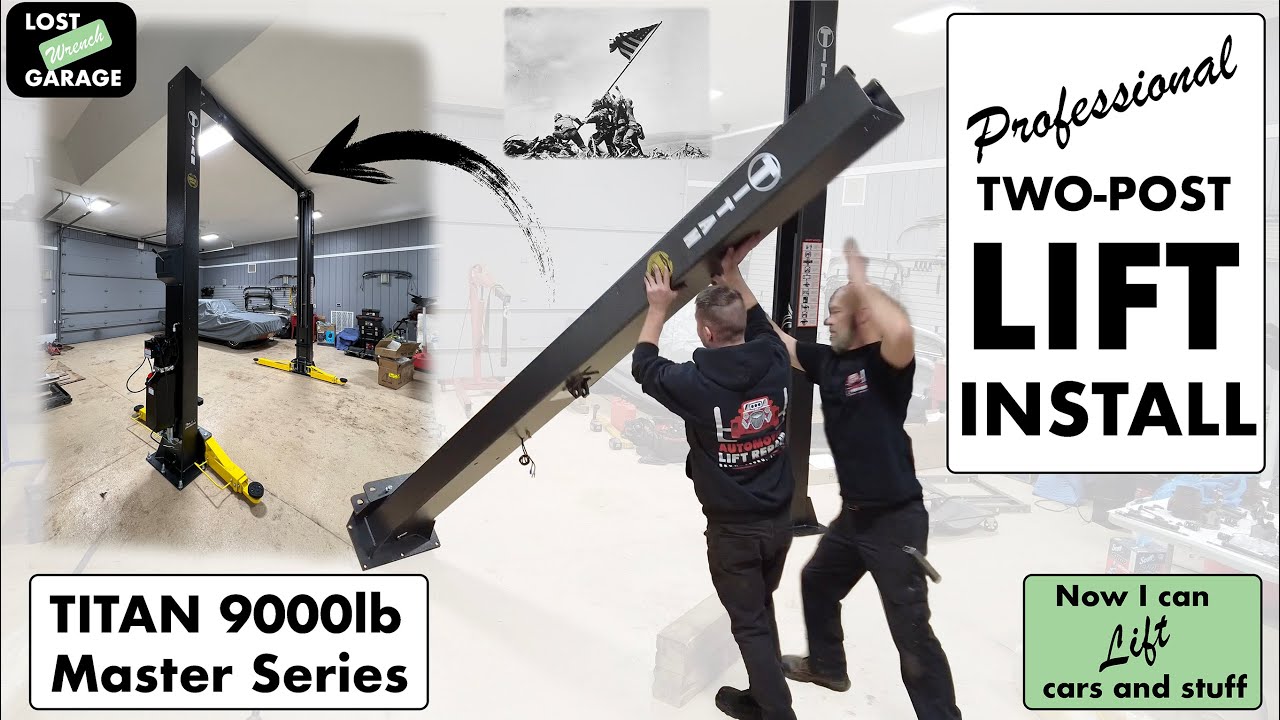 TWO-POST CAR LIFT: Delivery, Unboxing, and Installation