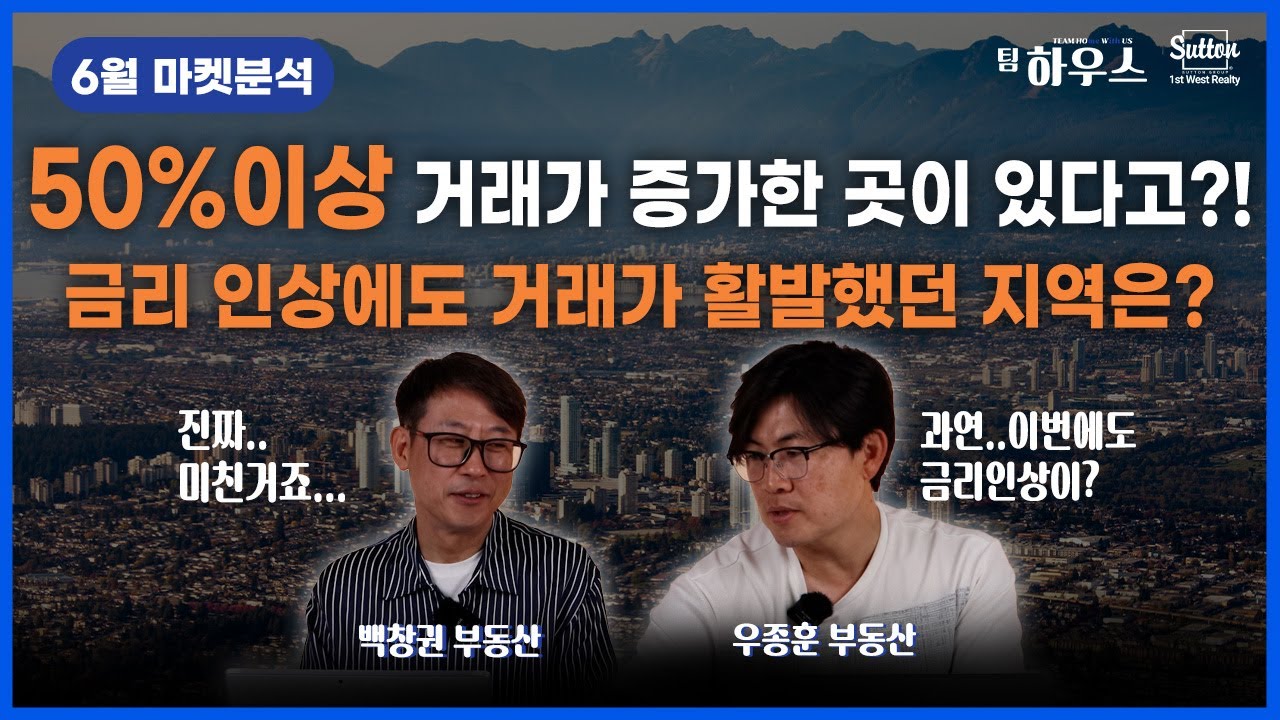 작년보다 판매가 52% 증가한 지역이 있다?! 거의 미친거죠.. 과연 이번에도 금리가 인상이 될까요? 팀하우스 6월 부동산 시장 완전 분석!  | 부동산은 우리와 함께, 팀 하우스