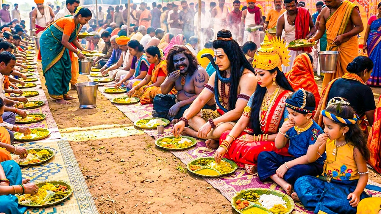 महादेव और कान्हा ने क्यों असुर के साथ भंडारे में भोजन किया? | यशोमती मईया के नंदलाला | Shree Krishan