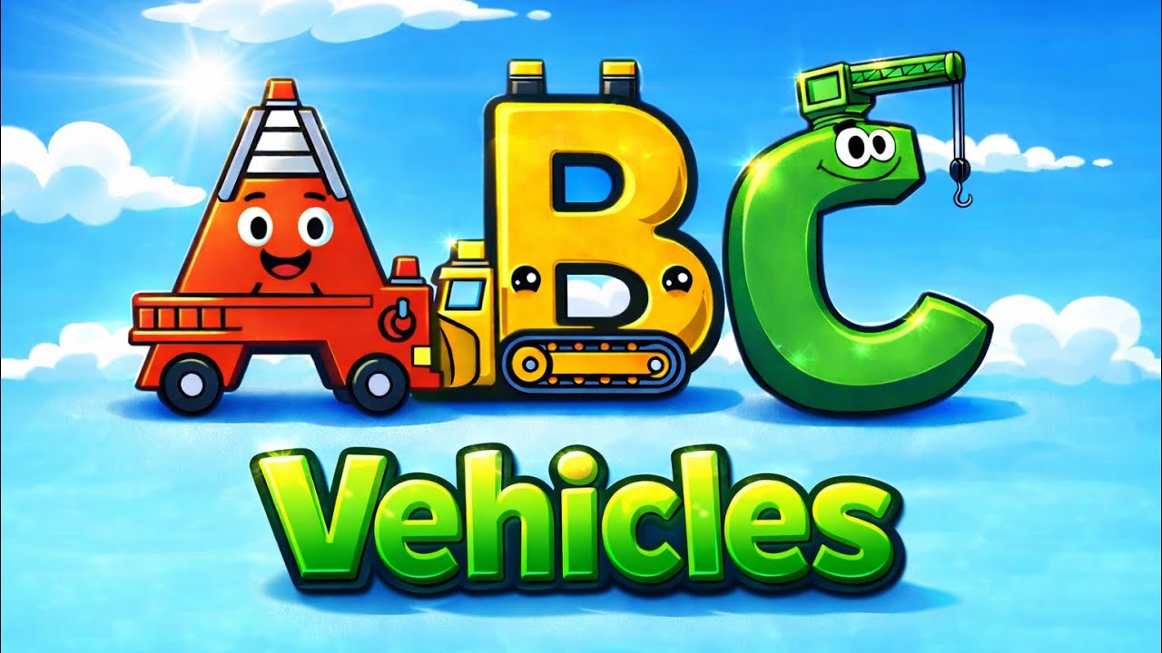 ABC Letters Song | Letters Made of Vehicles 🚗🔤