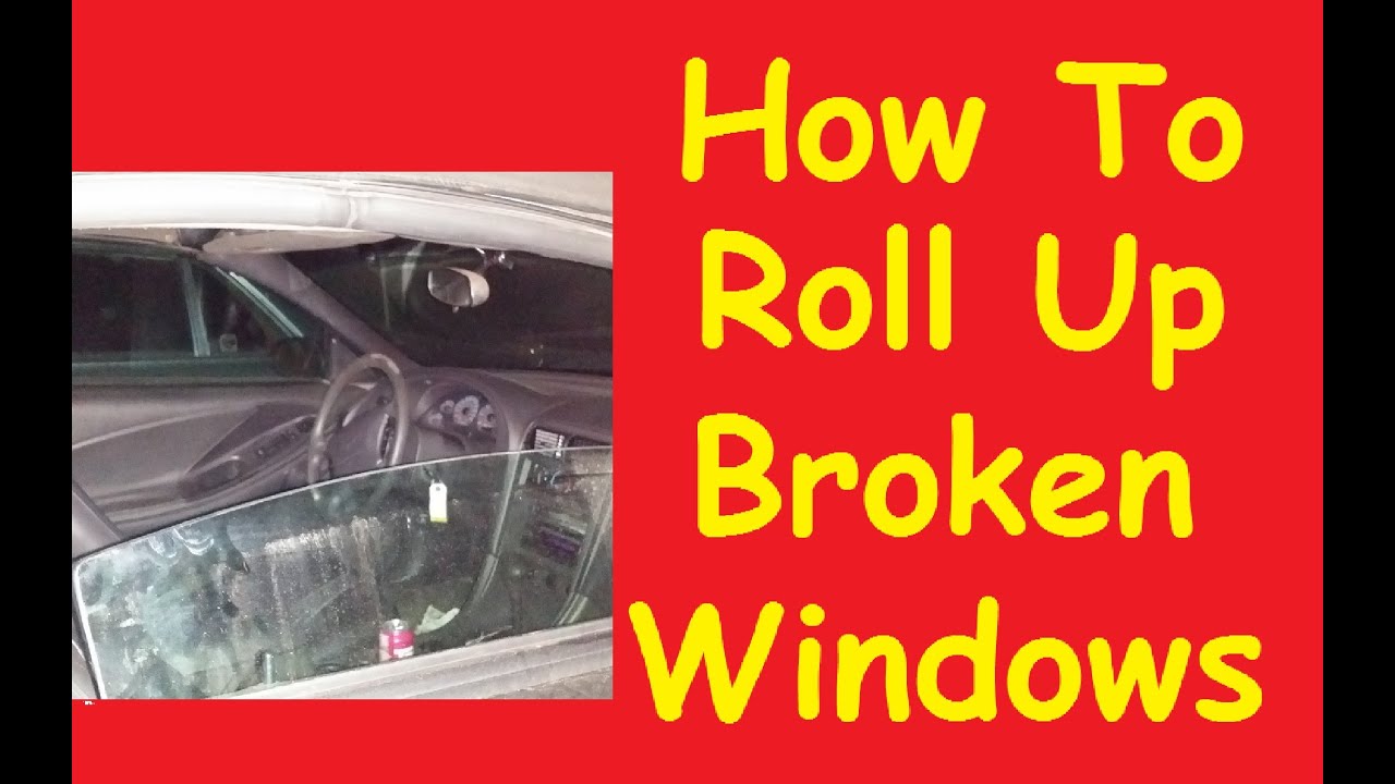 How To Roll up Stuck Broken Car Window Switch Motor Jump Video DIY