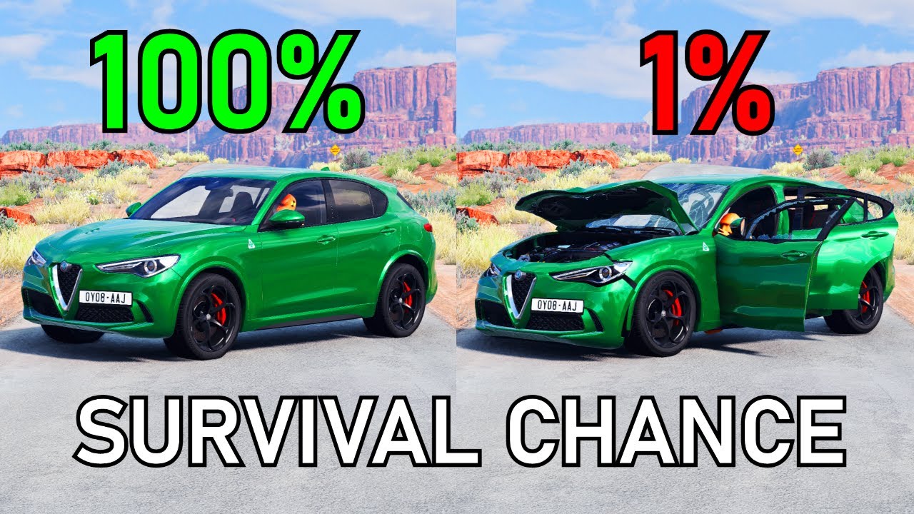Best of Realistic Survival Chance Crashes #11 | BeamNG.drive