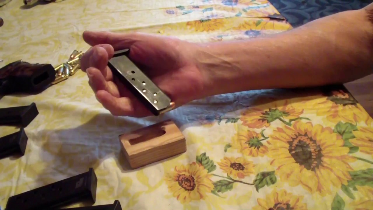 pistol mag loader, one handed, homemade, DIY hacks