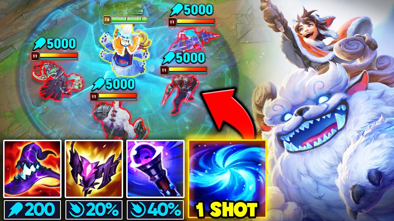 FULL AP NUNU ONE SHOTS YOUR TEAM WITH ONE BUTTON (PRESS R, WATCH THEM EXPLODE)