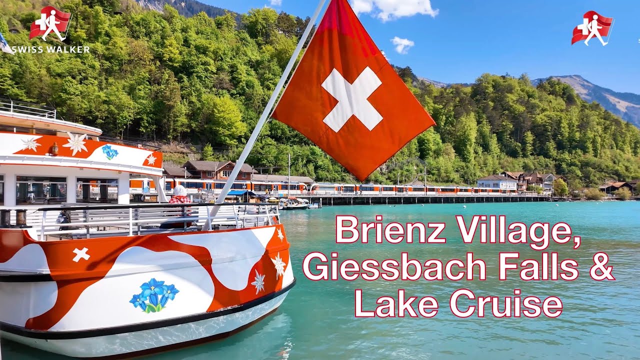 BRIENZ, SWITZERLAND: Most Beautiful Village 🇨🇭 | Giessbach Falls + Lake Cruise (4K Travel Guide)